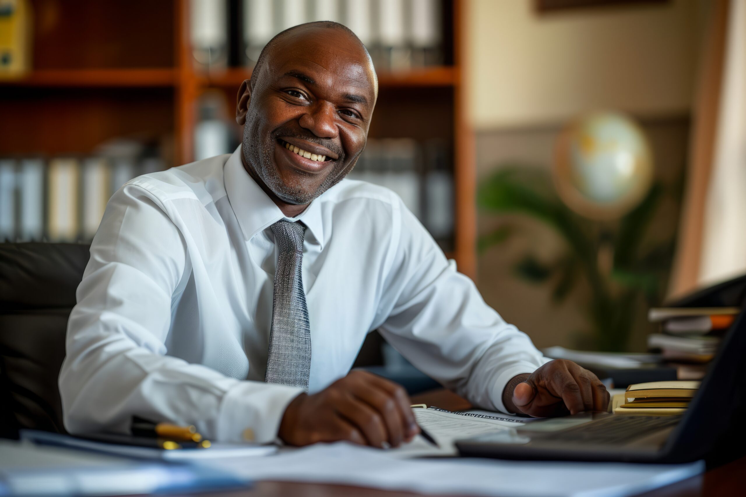 Portrait d un homme pratiquant sa profession pour celebrer la journee internationale du travail